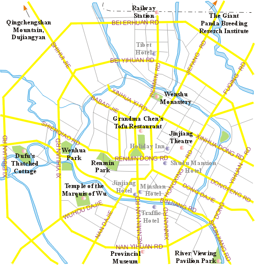 chengdu downtown map